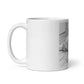 White glossy mug