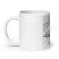 White glossy mug